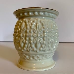 Vintage Lenox Handcrafted Porcelain White Small Tea Light Candle Holder